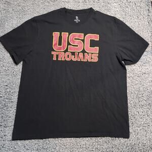 USC Trojans Shirt Adult 2XL XXL Black College Short Sleeve Casual Graphic Tee